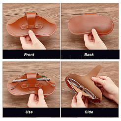 AHADEMAKER 4Pcs 4 Colors Imitation Leather Glasses Cases&nbsp;AJEW-GA0005-46