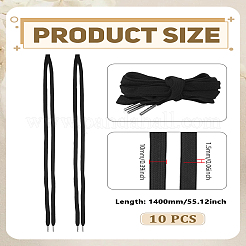 10Pcs Flat Polycotton Hollow Cord&nbsp;OCOR-LP0005-03A