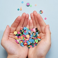 126g 15 Colors Handmade Polymer Clay Beads&nbsp;CLAY-SZ0001-32