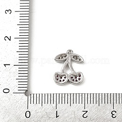 Brass Micro Pave Cubic Zirconia Pendants&nbsp;KK-M322-48P-04