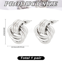 1 Pair Brass Stud Earrings for Women&nbsp;EJEW-LP0001-81