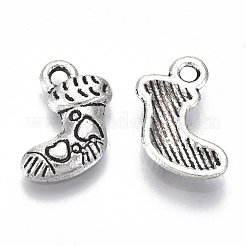 Tibetan Style Alloy Charms&nbsp;TIBE-N010-26AS-RS