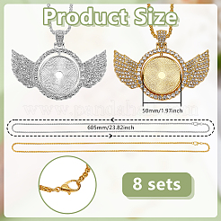 24Pcs Iron Chain Necklaces&nbsp;NJEW-GO00001
