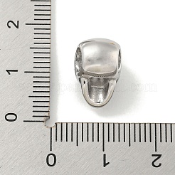 304 Stainless Steel Rhinestone European Beads&nbsp;STAS-U005-10P