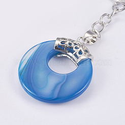 Natural Agate Keychain&nbsp;KEYC-P041-D14