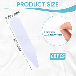 PVC Tab Collar for Clergy Shirt&nbsp;AJEW-CN0005-17A