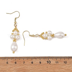 Glass Beaded Dangle Earrings&nbsp;EJEW-MZ00748