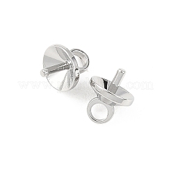 SHEGRACE Brass Cup Pearl Peg Bails Pin Pendants&nbsp;XGRQ1R170-348P