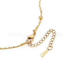 1.2MM 304 Stainless Steel Round Ball Boston Link Chain Necklaces&nbsp;NJEW-N058-09G