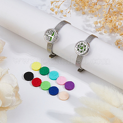 2 Bags 2 Styles Stainless Steel Watchband Chain Bracelets&nbsp;BJEW-FH0001-12
