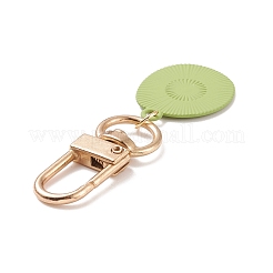 Spray Painted Alloy Smiling Face Pendant Decorations&nbsp;HJEW-JM00662