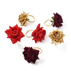 6Pcs 3 Style Alloy Rope Napkin Rings&nbsp;AJEW-EL0001-01