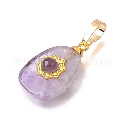 Natural Amethyst Pendants&nbsp;G-T151-03A