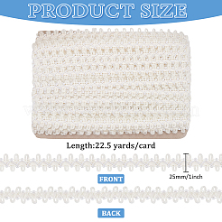 22.5Yards Polyester Braided Lace Ribbons&nbsp;DIY-MA0005-67B
