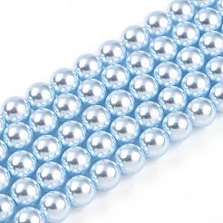 Baking Paint Pearlized Glass Pearl Bead Strands&nbsp;HY-N002-5mm-A05