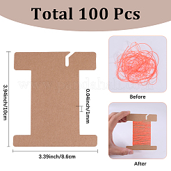 100Pcs Paper Thread Winding Boards&nbsp;SENE-SC0001-04