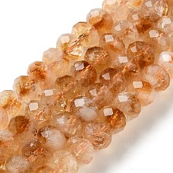 Heated Natural Citrine Beads Strands&nbsp;G-C259-A19-5x8mm