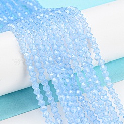 Baking Paint Transparent Glass Beads Strands&nbsp;DGLA-F029-J2mm-02