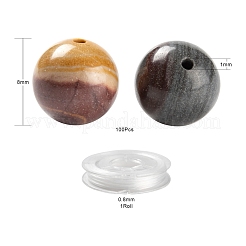 100Pcs 8mm Natural Mookaite Round Beads&nbsp;DIY-LS0002-57