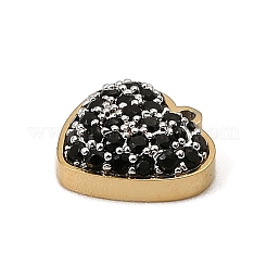 304 Stainless Steel Micro Pave Cubic Zirconia Charms&nbsp;STAS-I356-04G-06