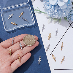 16Pcs 4 Styles 304 Stainless Steel Pendants&nbsp;STAS-UN0064-79