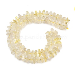 Heated Natural Lemon Quartz Beads Strands&nbsp;GG-CBA3A44-B04-01