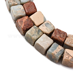 Natural Shoushan Stone Beads Strands&nbsp;G-B155-C07-8x8mm
