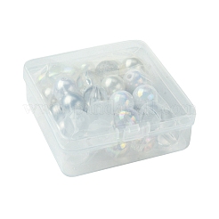 40Pcs 9 Styles Acrylic Beads&nbsp;MACR-FS0001-66
