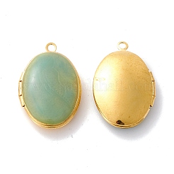 Brass and Enamel Locket Pendants&nbsp;KK-K264-01