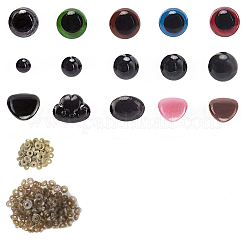 Craft Plastic Doll Eyes & Nose Set&nbsp;DOLL-PW0001-434B