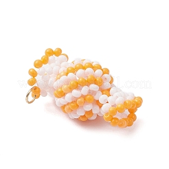 Glass Seed Beaded Candy Pendants&nbsp;PALLOY-MZ00982