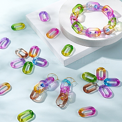 Two Tone Transparent Acrylic Linking Rings&nbsp;OACR-PH0001-41