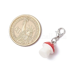 Plastic Mushroom Pendant Decoration&nbsp;HJEW-JM03197