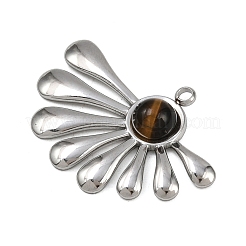 Natural Tiger Eye Pendants&nbsp;STAS-G363-07P