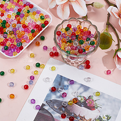 800Pcs 8 Colors Transparent Acrylic Beads&nbsp;TACR-GO0001-03