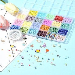 DIY Glass Seed Beads Bracelet Making Kits&nbsp;DIY-FS0007-18