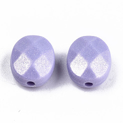 Spray Painted Acrylic Beads&nbsp;MACR-T037-08