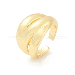 Brass Open Cuff Rings&nbsp;RJEW-G343-18G