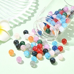 20Pcs Round Imitation Cat Eye Resin Beads&nbsp;RESI-YW0004-43A