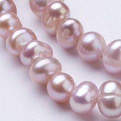 Natural Cultured Freshwater Pearl Beads Strands&nbsp;PEAR-F004-04