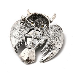 Alloy Rhinestone Brooches for Clothes for Women Men&nbsp;JEWB-F042-10AS