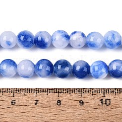 Natural Dyed Persian Jade Beads Strands&nbsp;G-Q609-8mm-01