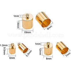 Brass Cord Ends&nbsp;KK-PH0035-25