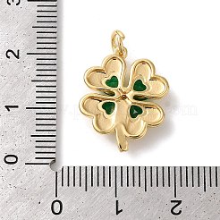 Rack Plating Brass Micro Pave Cubic Zirconia Pendants&nbsp;KK-U022-11B-G