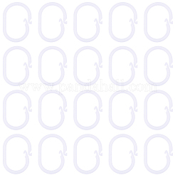 30Pcs Plastic Curtain Hook&nbsp;FIND-CN0002-42A