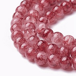 Spray Painted Glass Beads Strands&nbsp;X-GLAA-A038-C-62