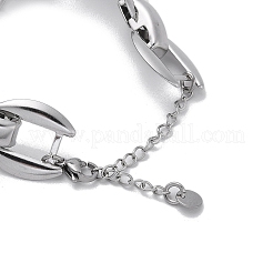 Non-Tarnish 304 Stainless Steel Link Chain Bracelets for Women Men&nbsp;BJEW-Q343-14P