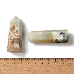 Natural Flower Amazonite Faceted Bullet Beads&nbsp;LS-G-U004-01