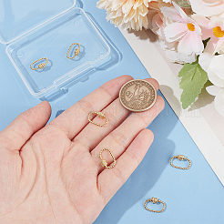 6Pcs Brass Screw Carabiner Lock Charms&nbsp;KK-UN0002-04