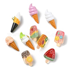13Pcs 13 Styles Ice Cream Series Resin Brass Lapel Pin Backs for Backpack Clothes&nbsp;JEWB-CJ0001-57